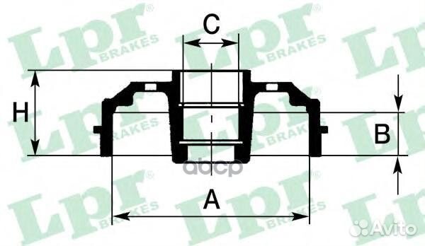 Барабан тормозной citroen C2/C3/peugeot 1007/206