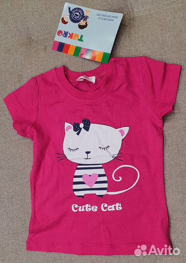 Новые футболки 98 размер 3 года с бирками