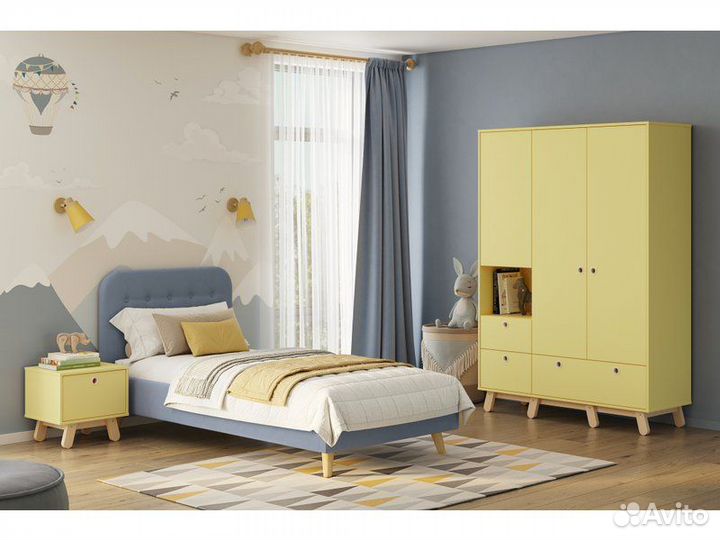 Тумба прикроватная Анджи Mustard