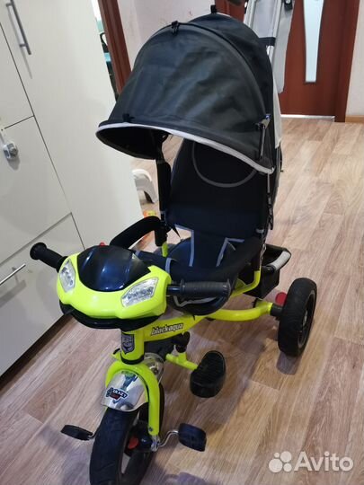 Детский велосипед - коляска с ручкой