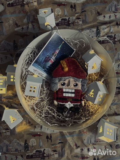 Елочные ватные игрушки