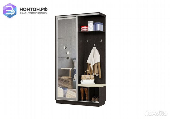 Прихожая-купе Регул с сиденьем венге