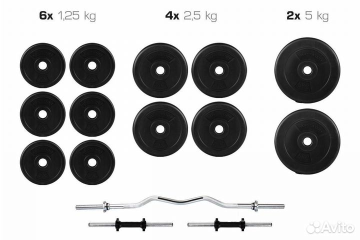 Гантели штанга блины