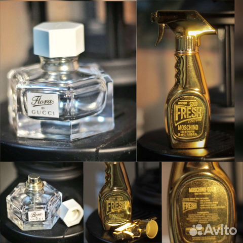 Пустые флаконы Gucci Moschino