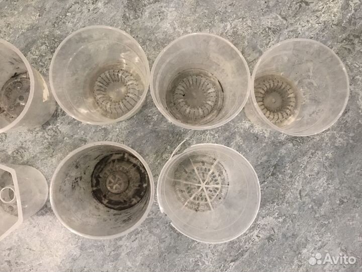 Горшки для орхидей лотом 10шт+1шт