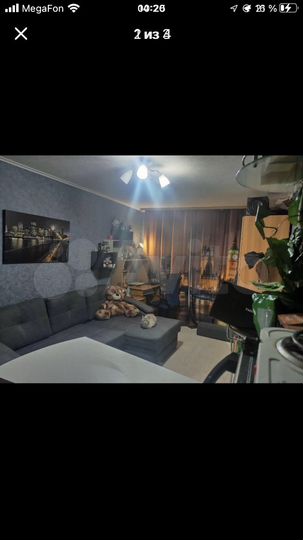 Комната 20 м² в 2-к., 3/5 эт.