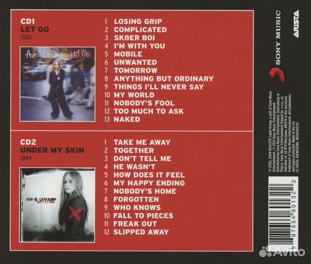 Avril Lavigne - Let Go / Under My Skin (2 CD)