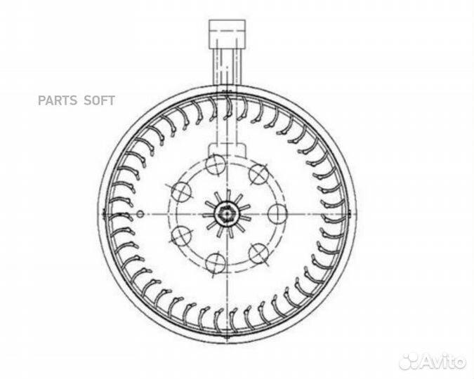 Mahle AB68000P Мотор печки отопителя салона