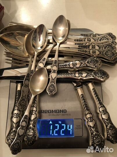 Набор столового серебра «Северная Чернь»