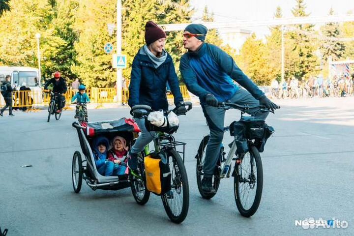 Велосипедный трейлер прицеп коляска для детей