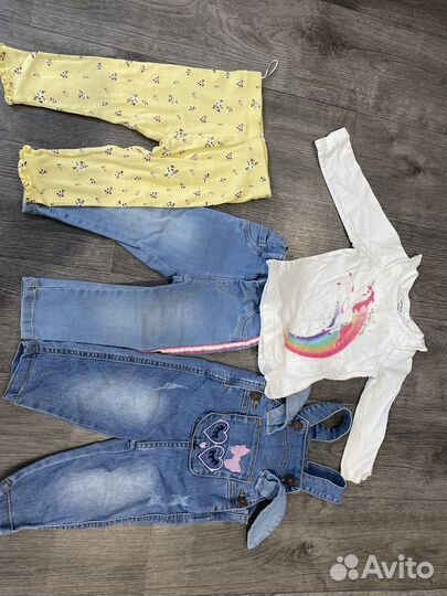 Пакет вещей на девочку размер 80