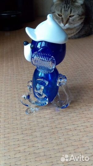 Собака из цветного стекла/ символ года