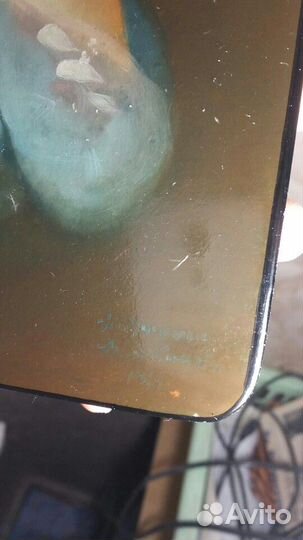 Шкатулка старинная Федоскино '88