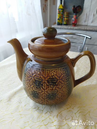 Чайник заварочный СССР керамический