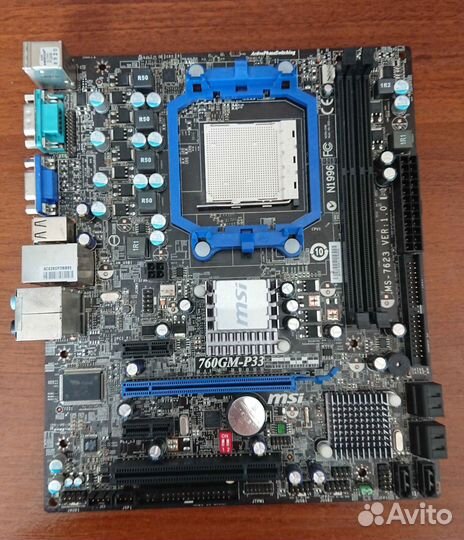 Материнская плата Socket AM3 MSI 760GM-P33 2DDR3 M