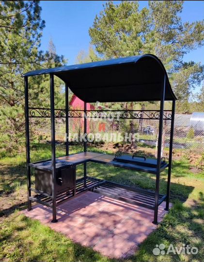 Мангал в стиле лофт