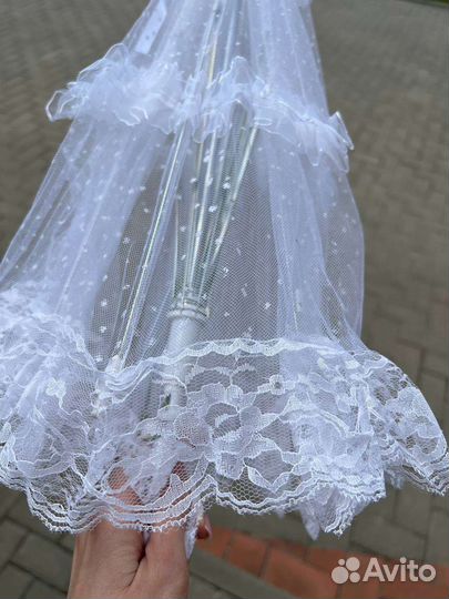 Кружевной зонт новый
