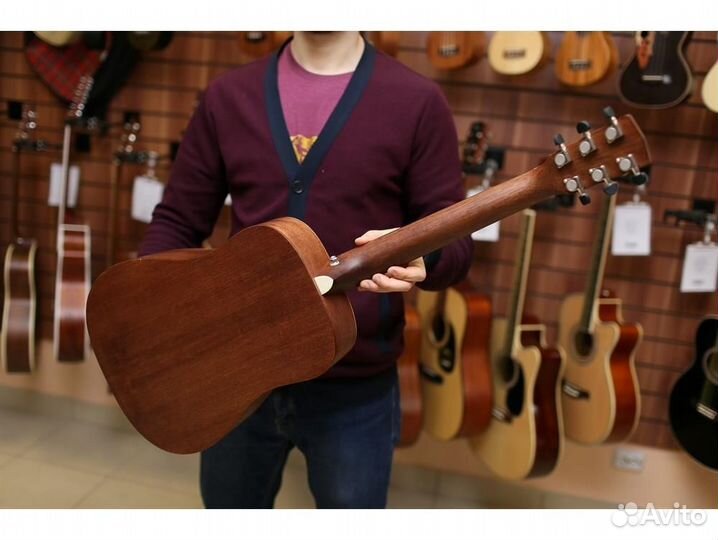 Cort earth-mini-wbag-OP акустическая трэвел гитара