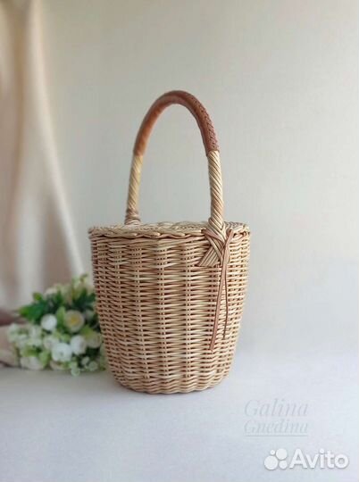 Женская сумка-корзина в стиле Джейн Биркин