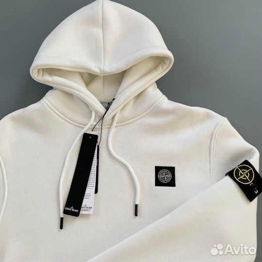 Толстовка stone island белая