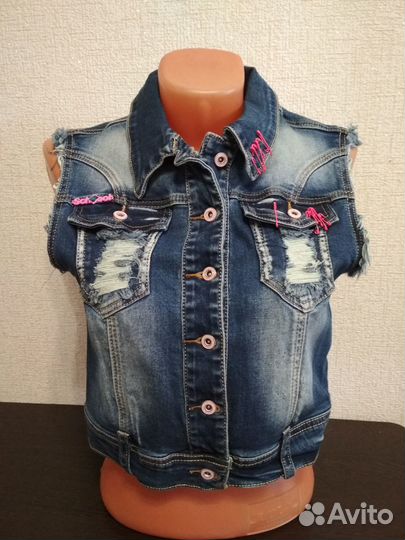 Желтка джинсовая 44-46р