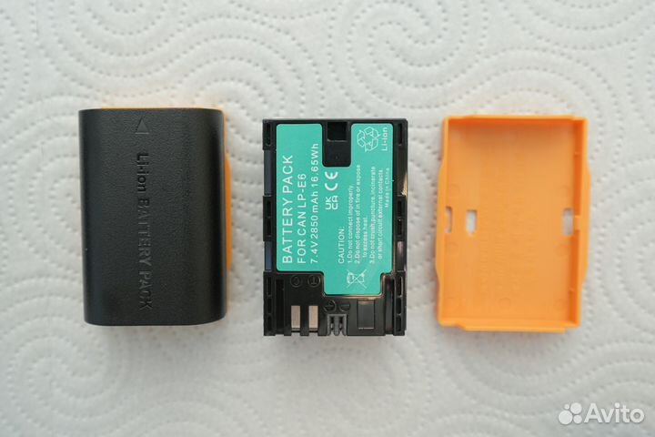 2 Аккумулятора LP-E6 для Canon + Умная зарядка