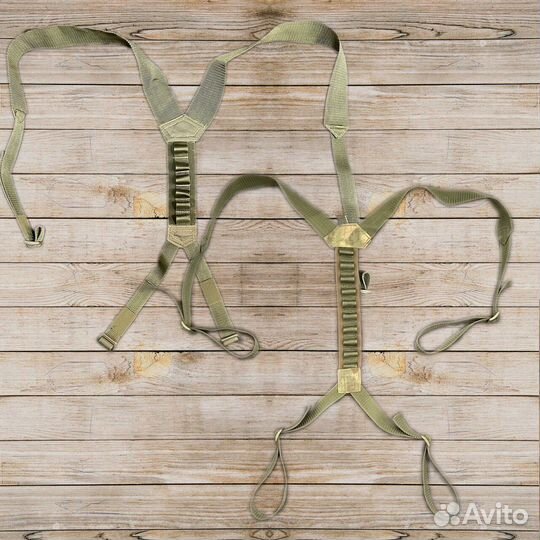 Тактические лямки для пояса Мох широкие Олива