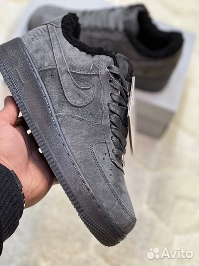 Кроссовки nike air force 1 зимние на меху