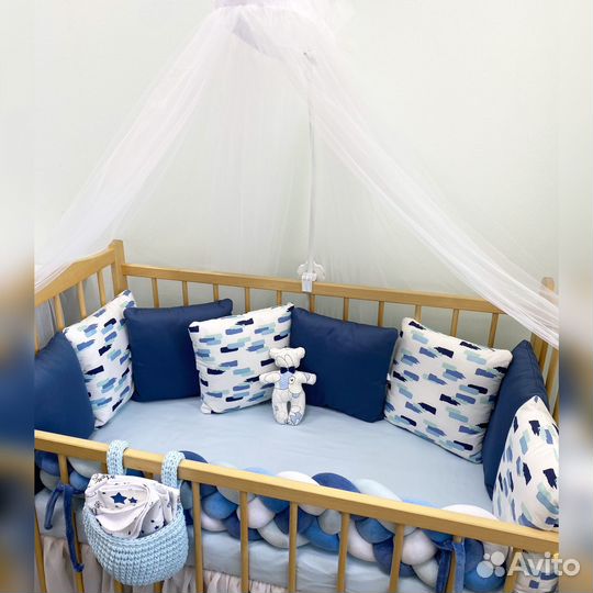 Бортики в кроватку новые