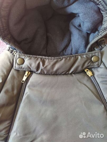 Синий конверт для новорожденного