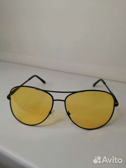 Очки авиаторы жёлтые для вождения автомобиля новые