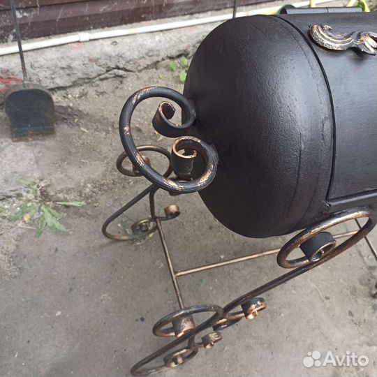 Мангал из газового баллона+ковка