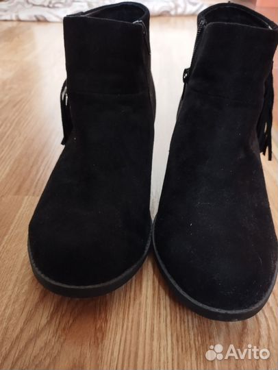 Ботильоны замша