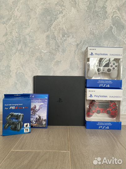 Sony PS4 slim 1tb + 70 игр