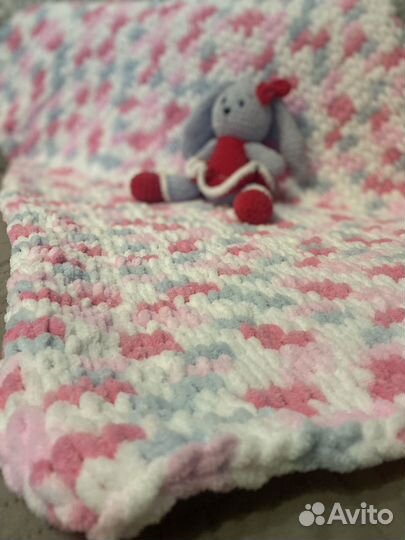 Плед из ализе пуффи