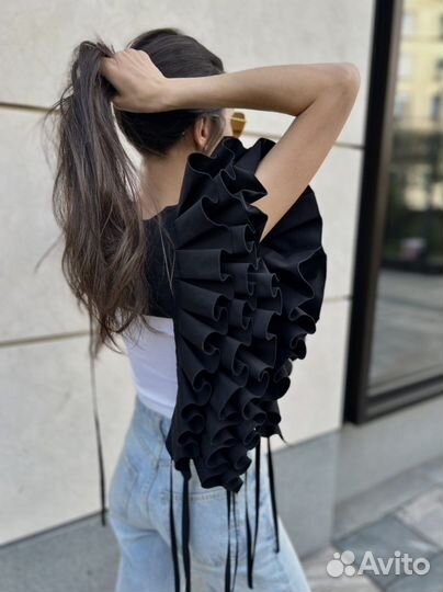 Манишка с воланами/Съемный воротник PollyHey