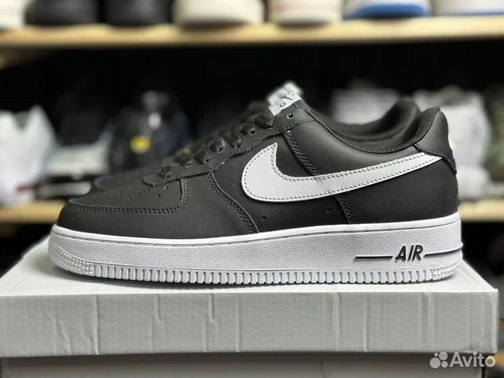 Кроссовки nike air force 1 черно-белые 41-45