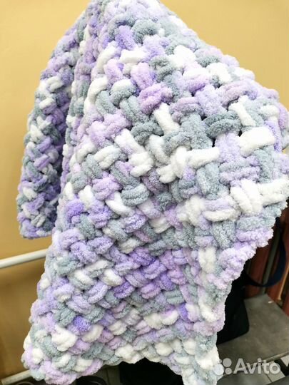 Плед детский вязаный ручная работа