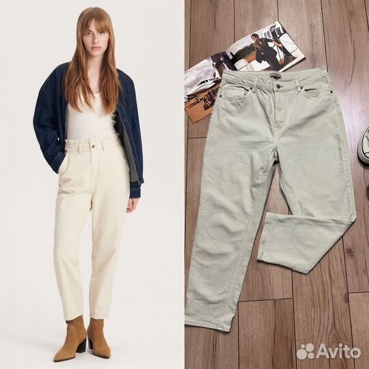 Джинсы бойфренды hm