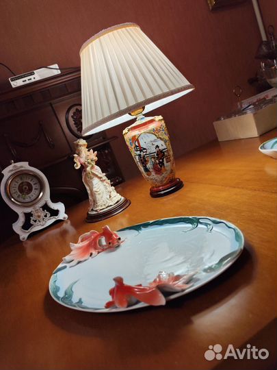 Блюдо фарфоровое Золотая рыбка Lefard