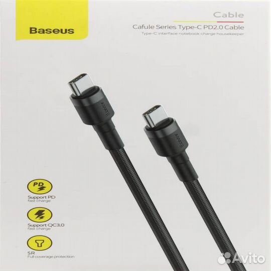 USB Кабель Type-C Baseus Cafule catklf-HG1 (40Вт
