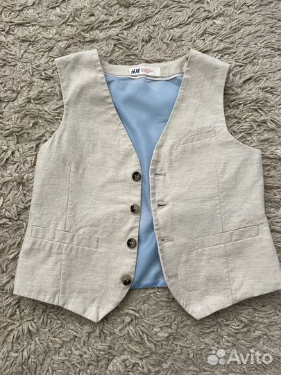 Стильная льняная жилетка на мальчика H&M
