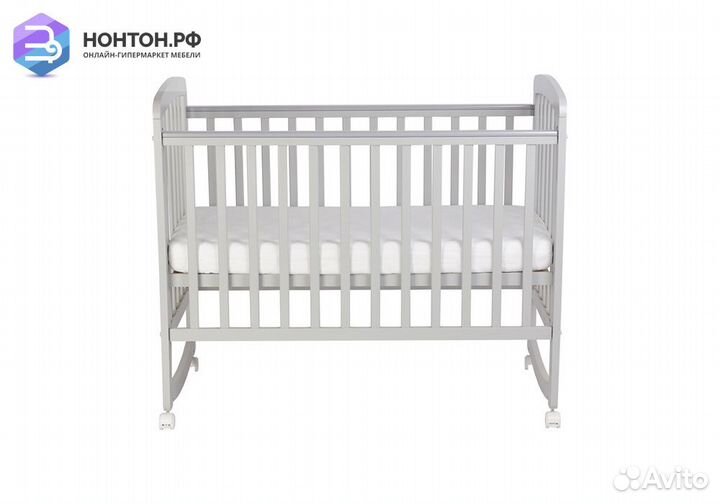 Кроватка детская Simple 304 серая