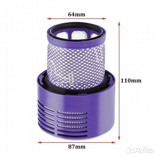 Фильтр для Dyson V10 (SV12)