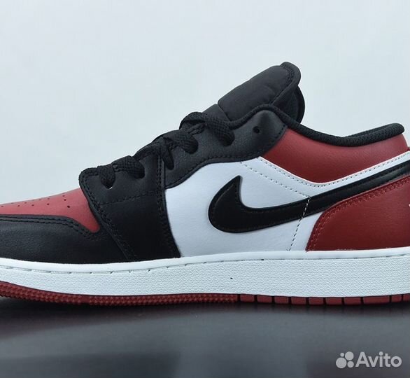 Nike Air Jordan 1 Low Bred Toe Кроссовки