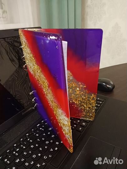 Скетчбук(блокнот ) из эпоксидной смолы