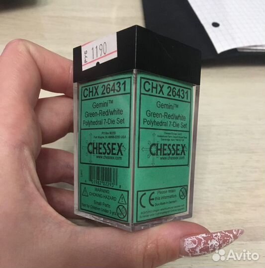 Дайсы (кубики) для настольной игры D&D - Chessex