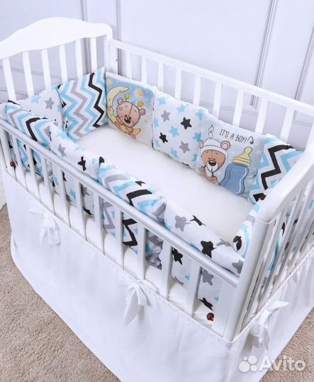 Бортики в детскую кроватку