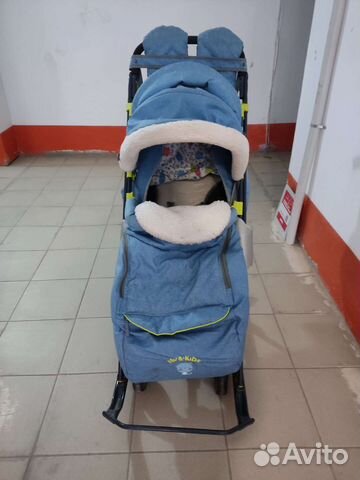 Коляска санки и велосипед