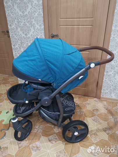 Шикарная коляска 2 в 1 ARO team armandi цвет изумр
